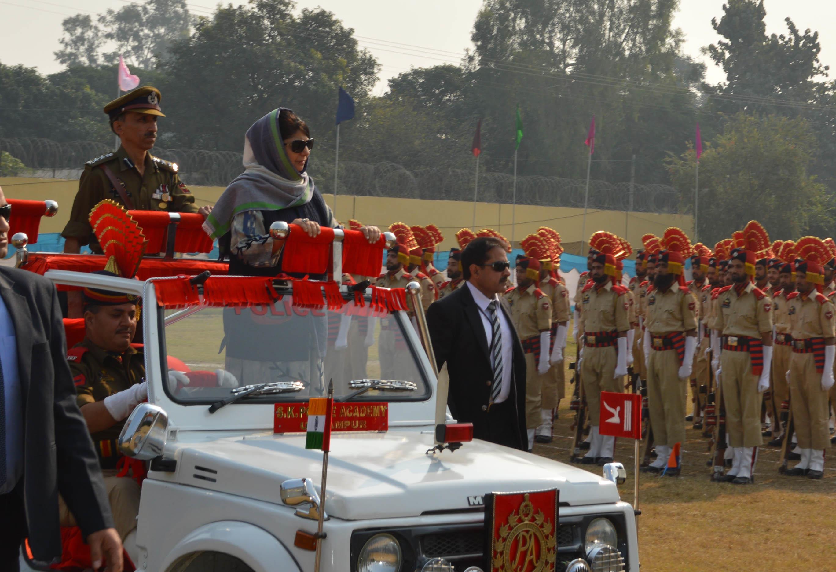 CM addresses Attestation cum Passing Out Parade at PTS, Kathua