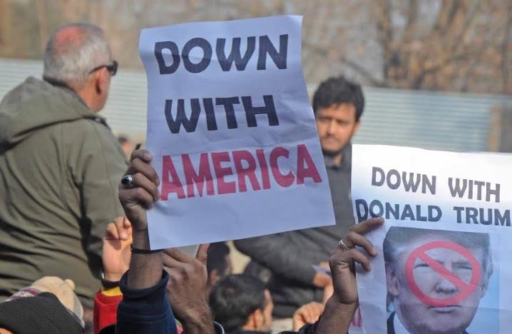 Protests, partial restrictions mark US decision in Kashmir