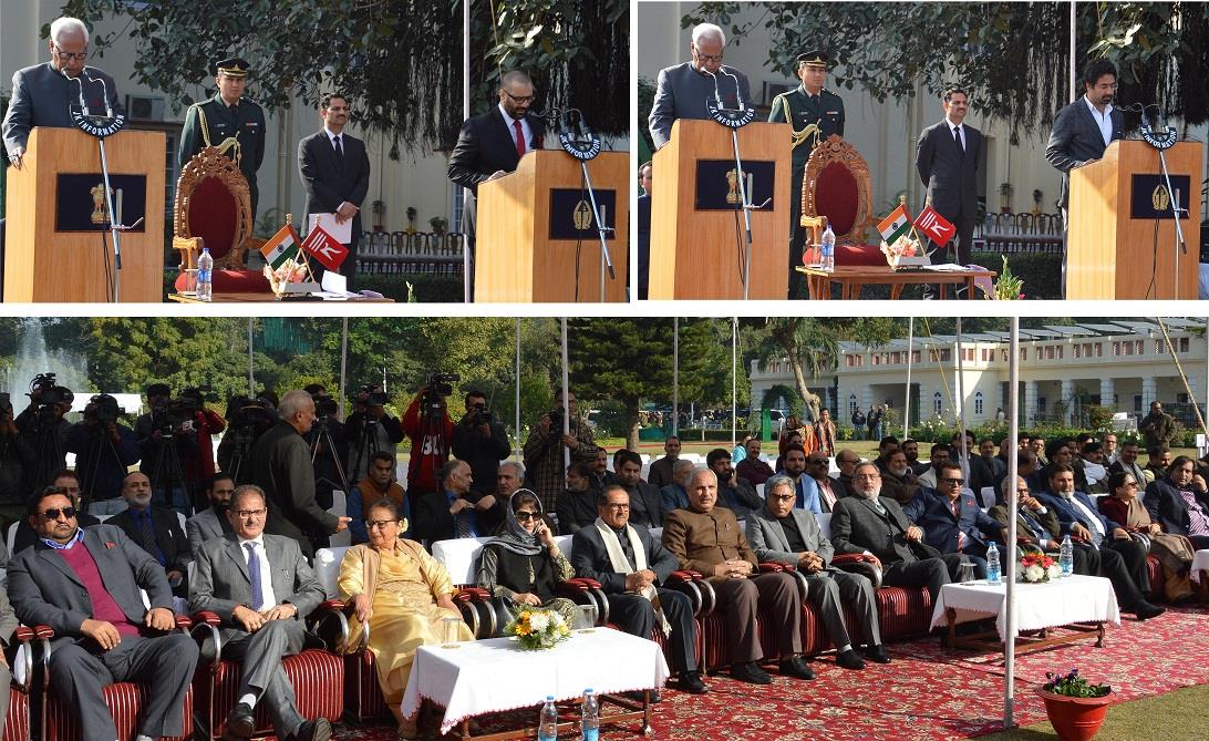 Tassaduq Mufti, Javid Mir take oath as ministers
