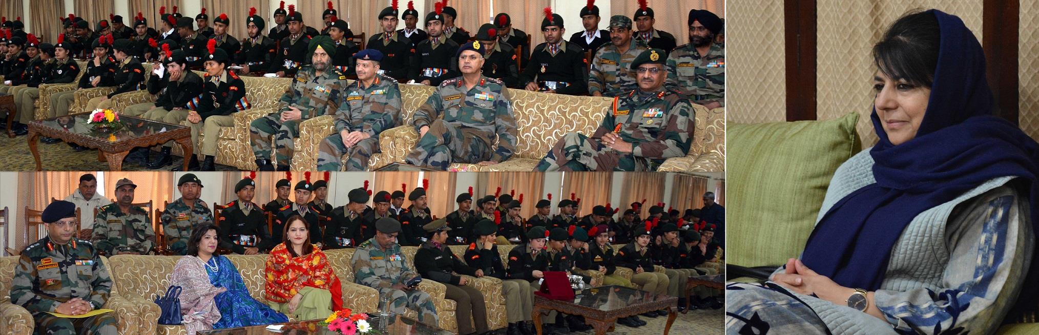 CM hosts J&K NCC contingent