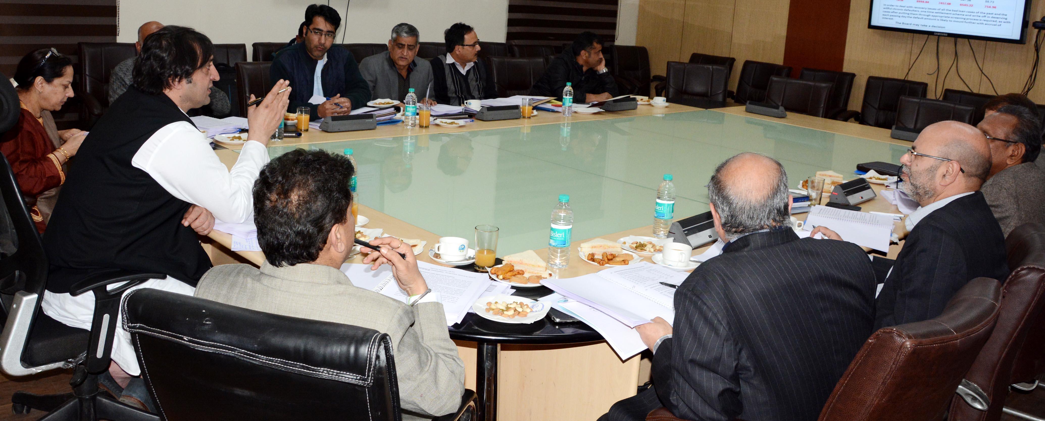 Sajad Lone chairs BoDs meeting of SC ST & BC Dev Corp