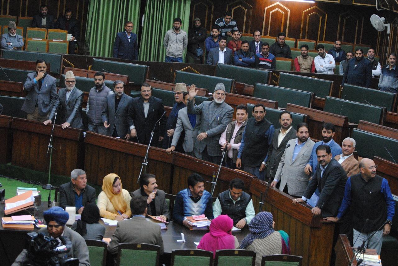 Uproar in assembly over Akbar Lone's pro Pak slogans, BJP demands criminal proceeding
