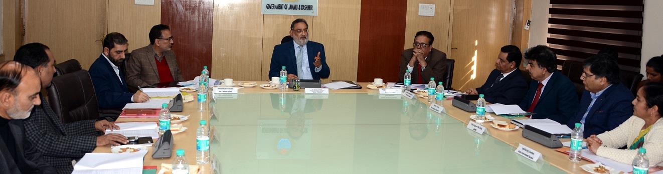 FM chairs 15th Board Meeting of J&KBOCWWB