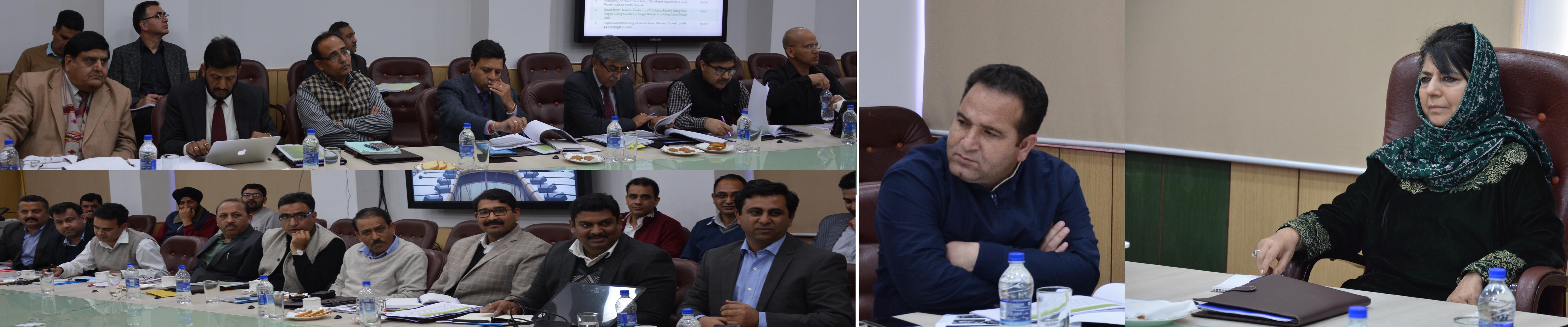 Mehbooba underlines need for streamlining JK’s urban transport