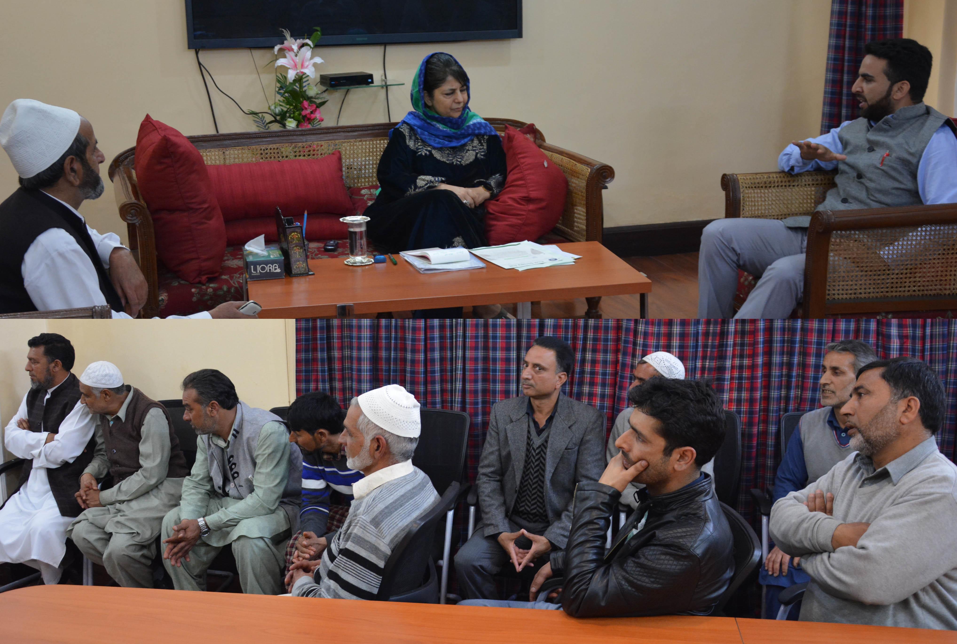 Deputations from Noorabad, Leh, Udhampur, Shopian, Sonwari meet CM