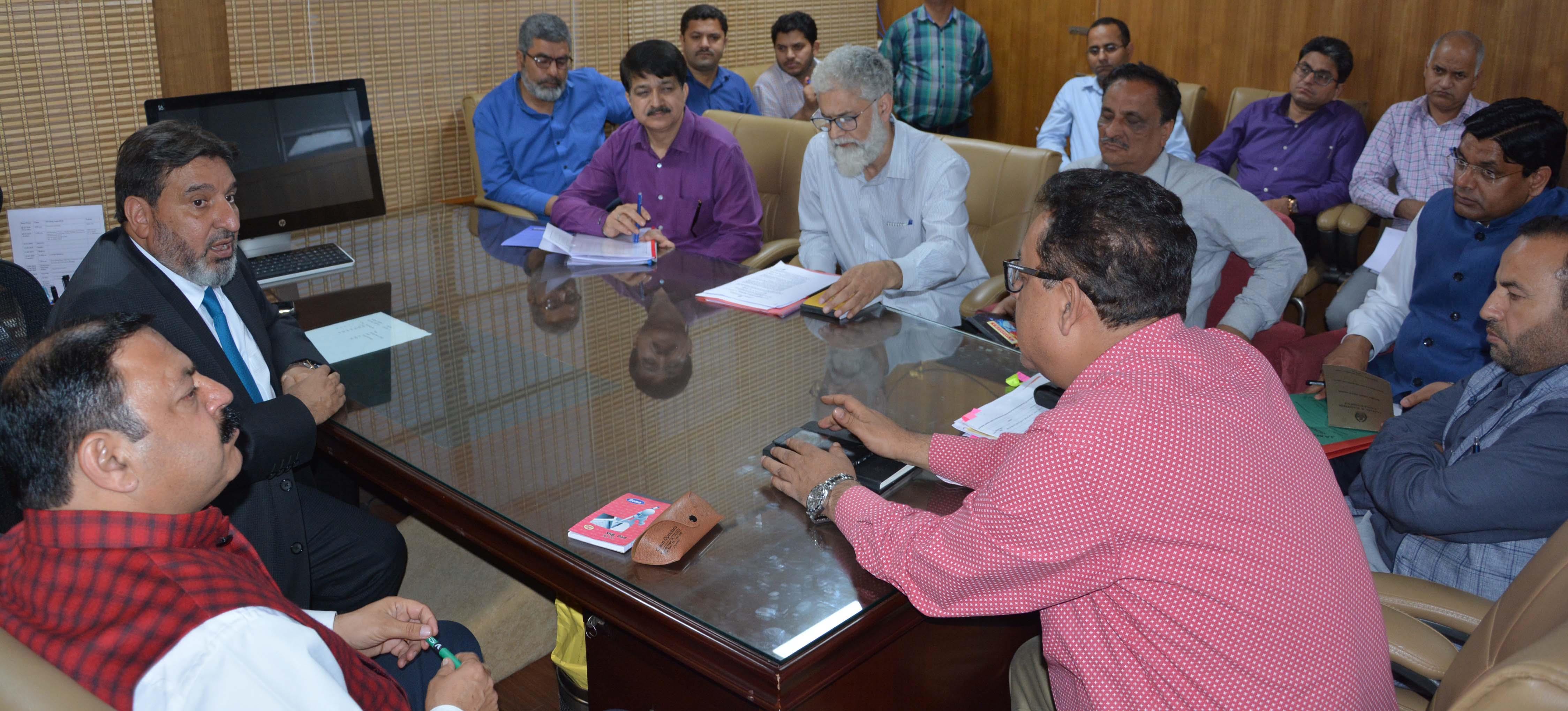 Altaf Bukhari chairs maiden review meeting of Finance Department
