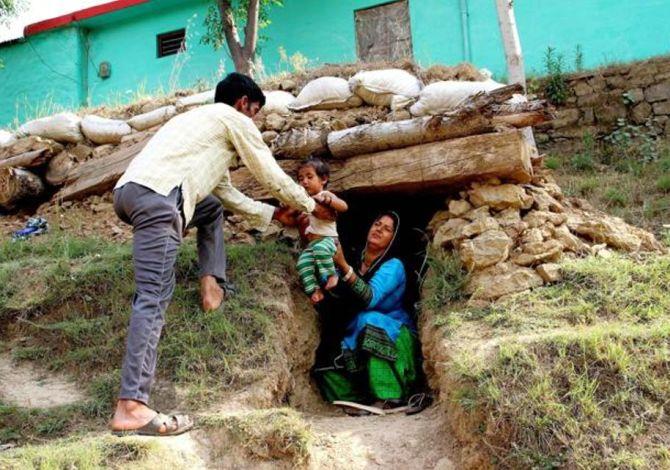 Construction of 102 bunkers completed in villages along LoC in Rajouri