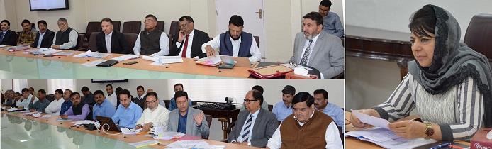 Mehbooba directs Departments to stick to 30 percent work allocation to SHGs