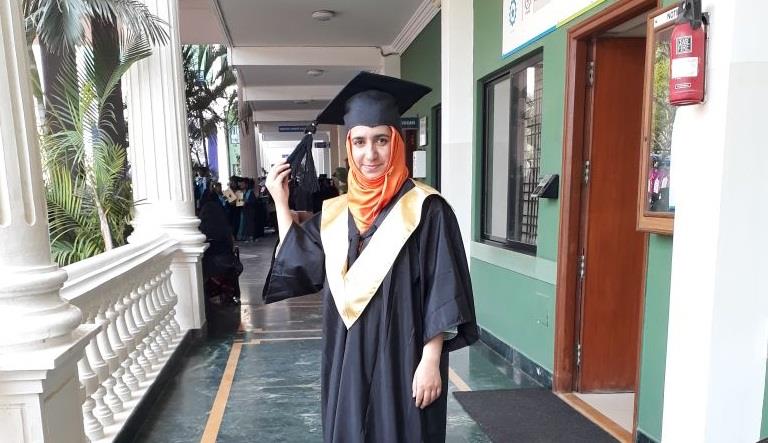 Langate girl tops M.Sc. Nursing examination at Indian Academy College of Nursing Bangalore
