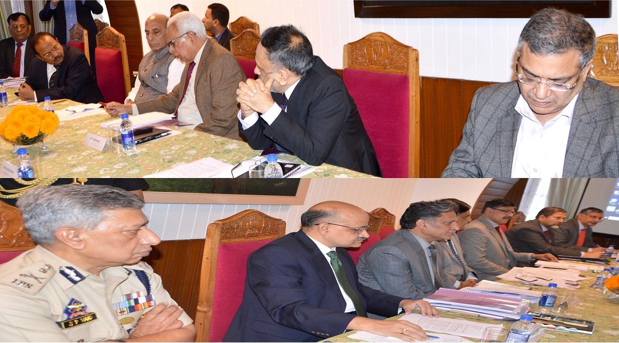 Rajnath chairs high- level security meet in Srinagar