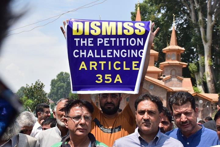 ‘Attack on Article 35-A’: Week-long protest of Valley traders begin