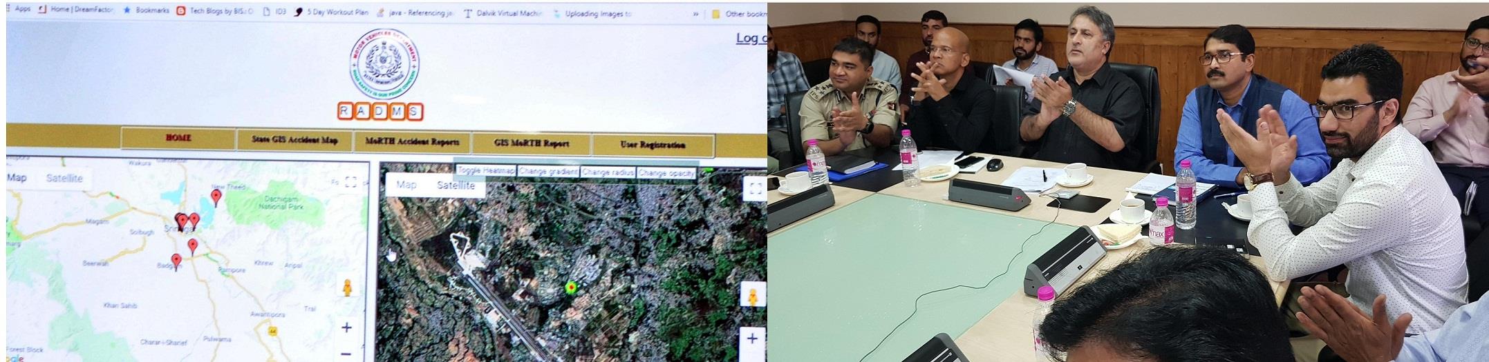 In a first, Road Accident Data Management System launched in JK