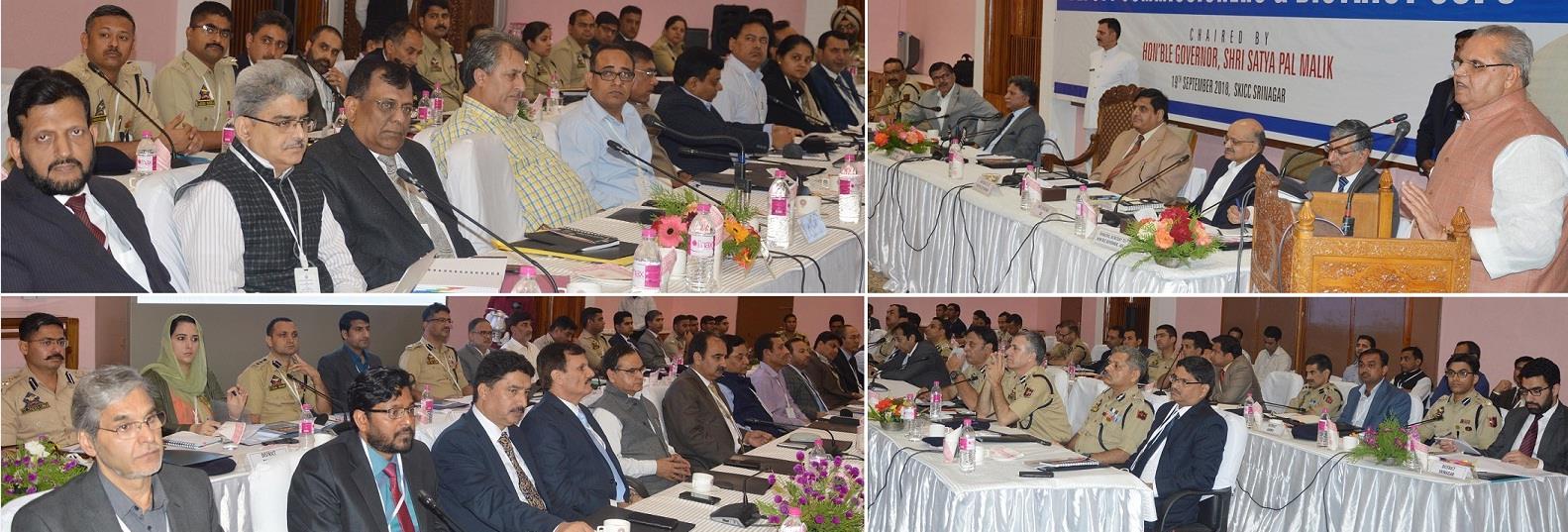 Governor inaugurates conference of Deputy Commissioners, District SSPs