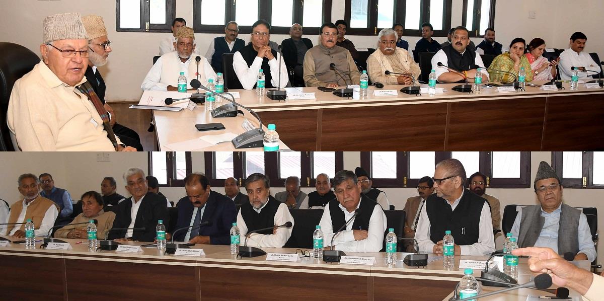 Dr. Farooq Abdullah chairs party’s CWC meeting