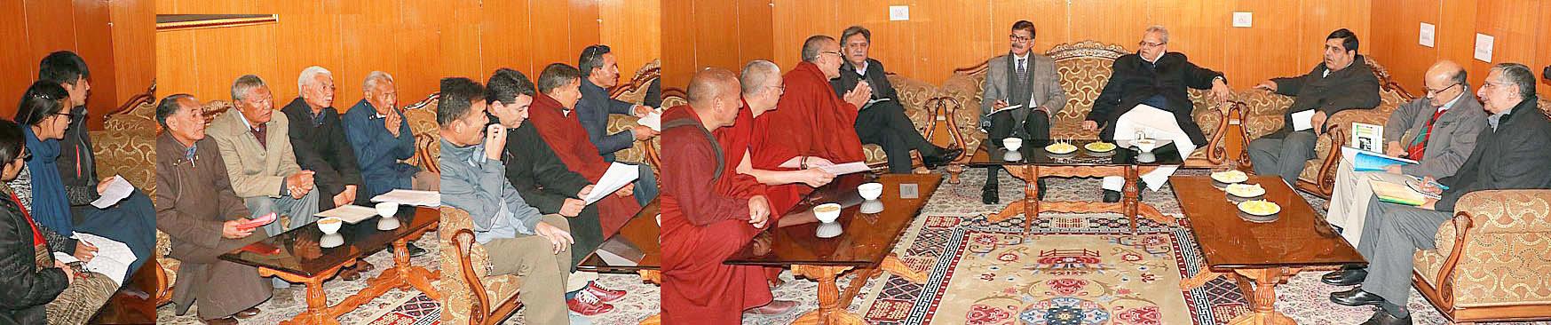 Governor meets various delegations on his maiden visit to Leh