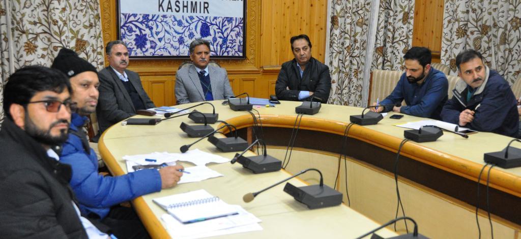 Advisor Ganai reviews functioning of PDD, PHE depts