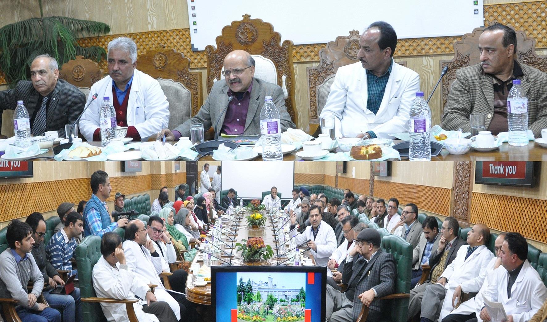 Chief Secretary visits SKIMS Soura