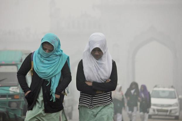 In biting cold students rush out of class rooms in Govt schools