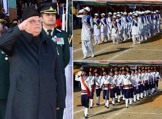 Governor hoists tricolor, reviews parade at State level R-Day function
