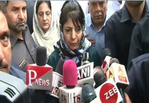 Congress, BJP on same page over Kashmir: Mehbooba