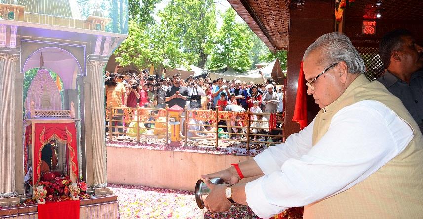 Governor visits Kheer Bhawani