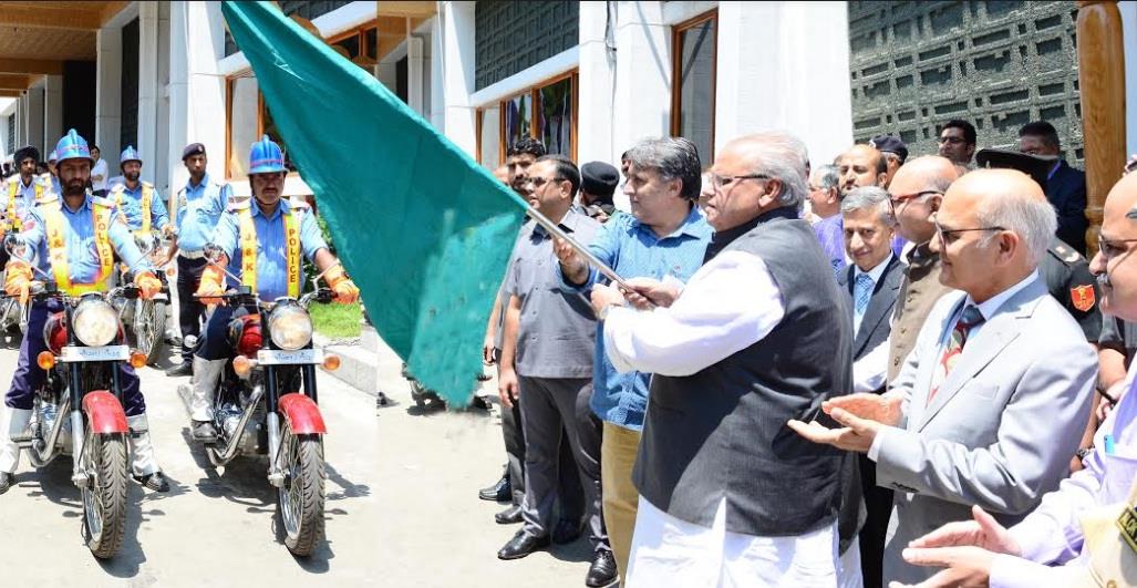 Governor flags off new motorcycle squad of Traffic Police