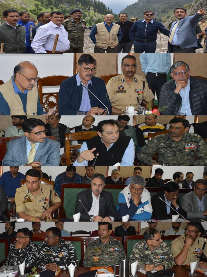 Advisor Kumar, CS review Yatra arrangements at Pahalgam