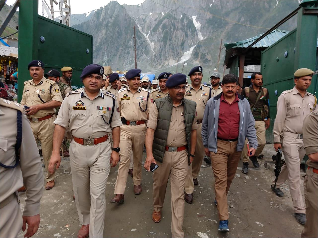 Amarnath Yatra: DGP takes stock of arrangements at Baltal, Panjtarni, Sheshnag