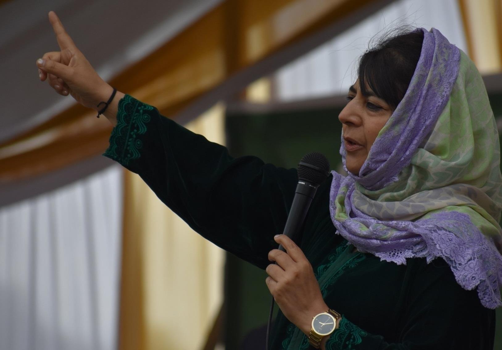 Forge unity to thwart possible assault on state’s Special status: Mehbooba to party workers