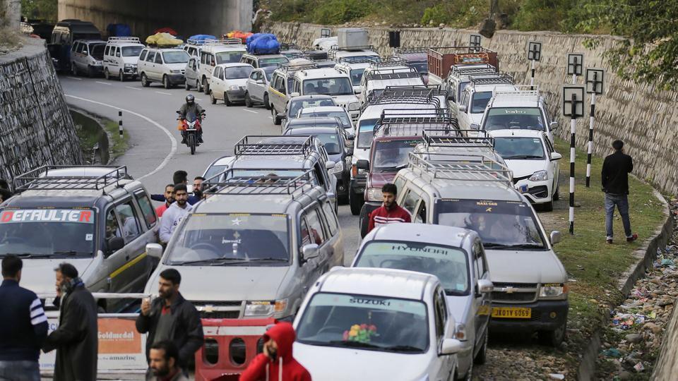 Traffic partially resumed on Srinagar-Jammu national highway on Wednesday