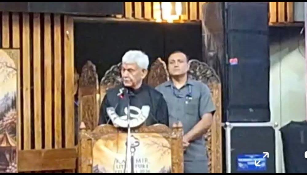 Break colonial mindset, India must reclaim its true history: LG Sinha at Kashmir Lit Fest