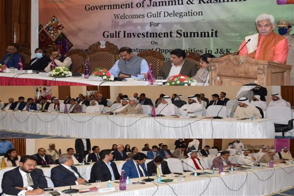 Lt Governor addresses Gulf Countries' Investment Summit at Srinagar