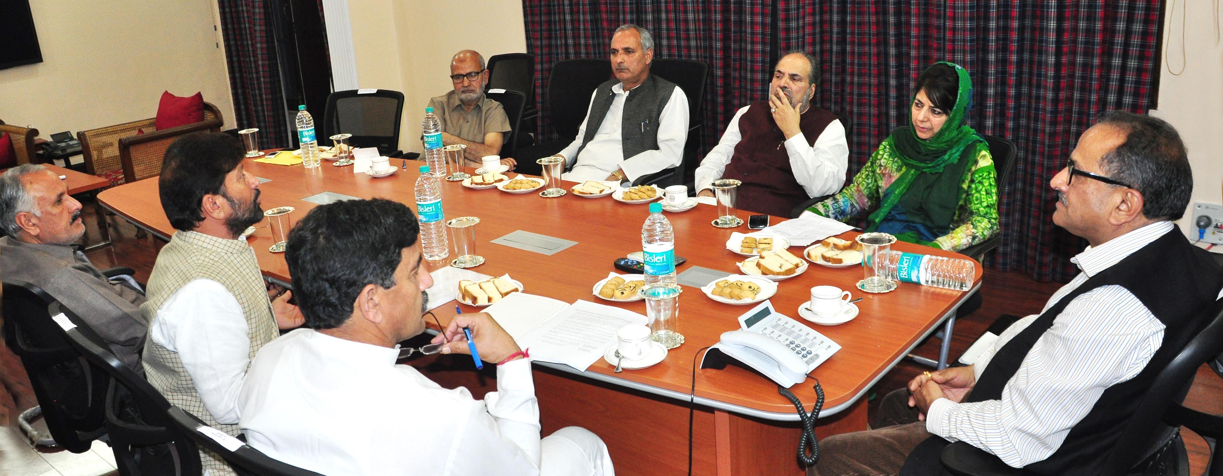 PDP-BJP Govt’s Coordination committee meet held