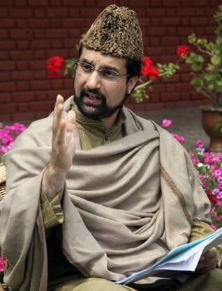 Mirwaiz greets people on Milad