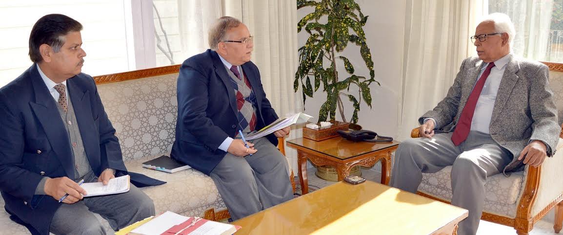 Chief Secretary briefs Governor