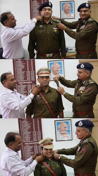 Rajendra decorates newly promoted IPS officers