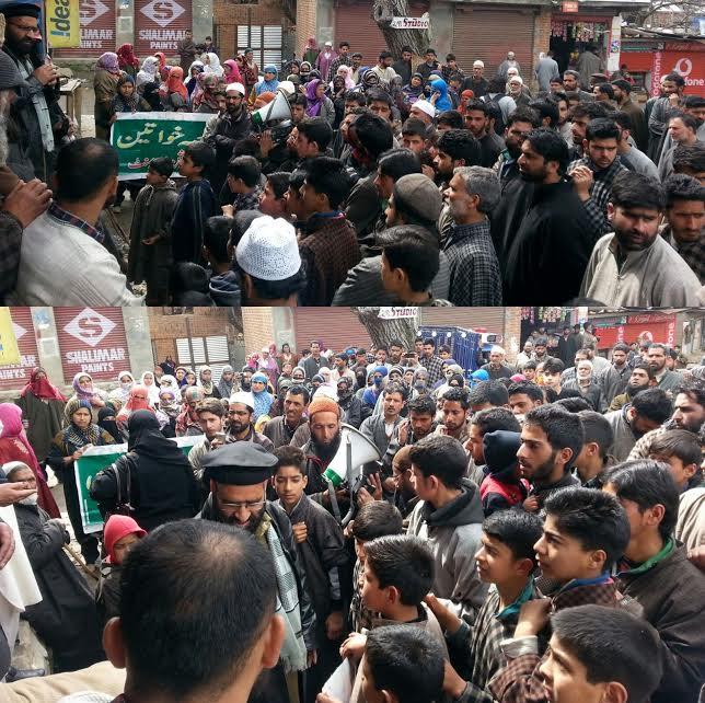 Zaffer addresses huge gathering at Tral