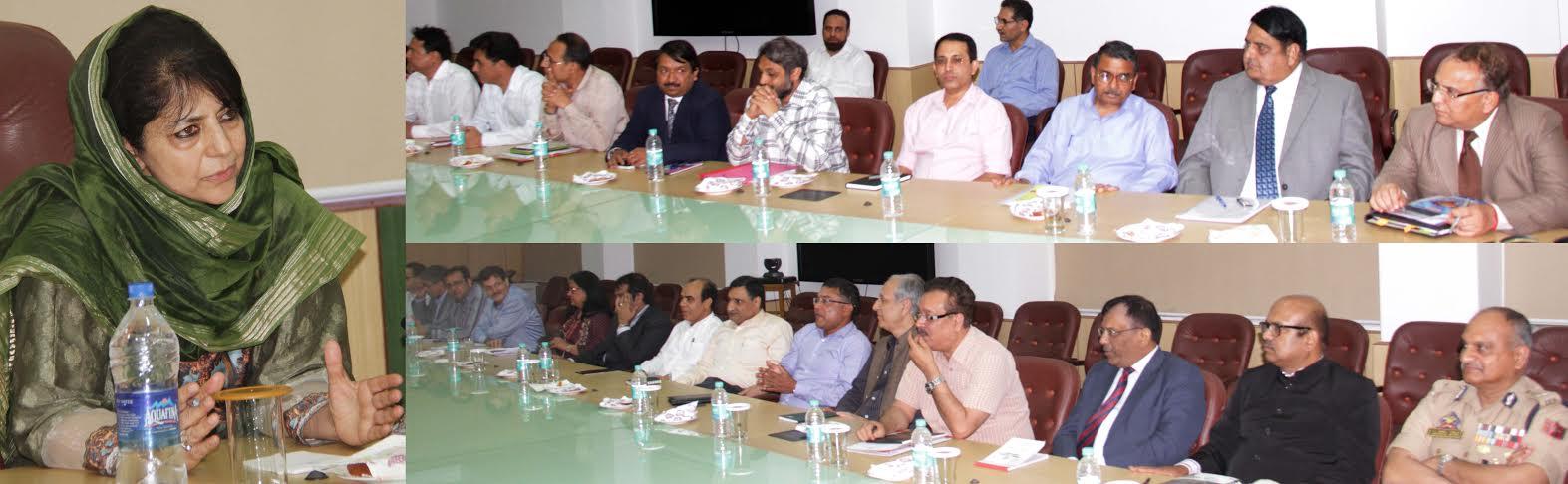 Ensure corruption free, responsive governance: Mehbooba tells officers