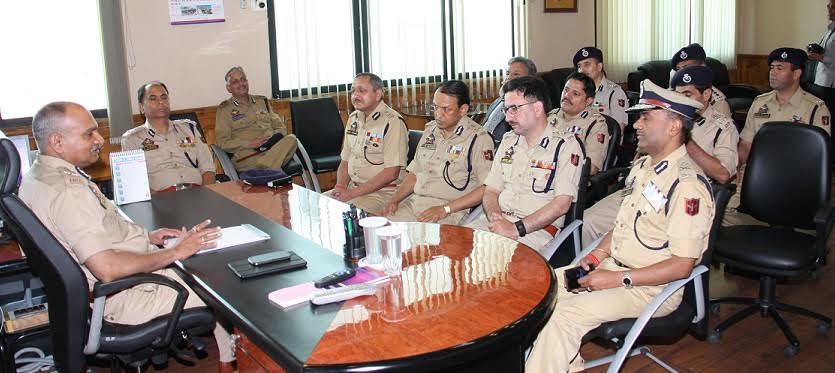 Rajendra chairs officers meeting as PHQ reopens after Darbar move