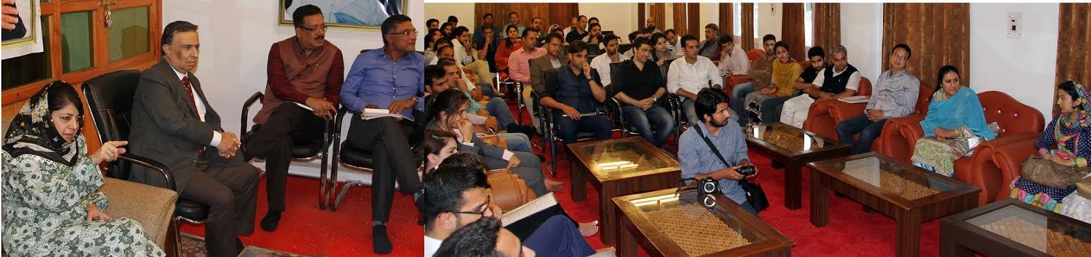CM interacts with young business leaders
