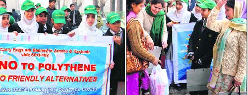 British School Srinagar holds anti-polythene drive