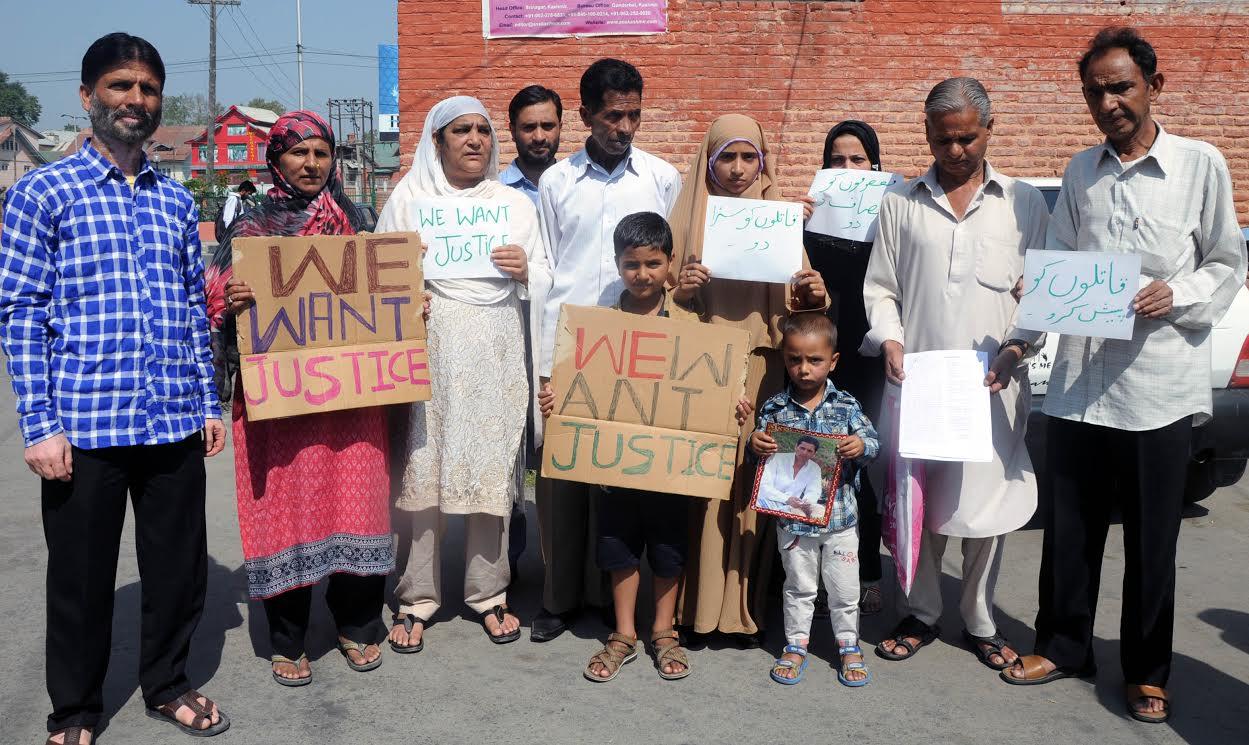 Victim family protests against accused