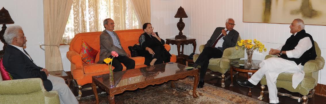 Yashwant Sinha led team meets Guv