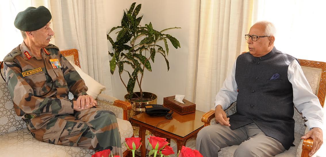 Northern Army Commander meets Governor