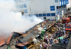 30 shops gutted in mysterious fire in Kupwara