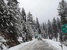 First snowfall in higher reaches