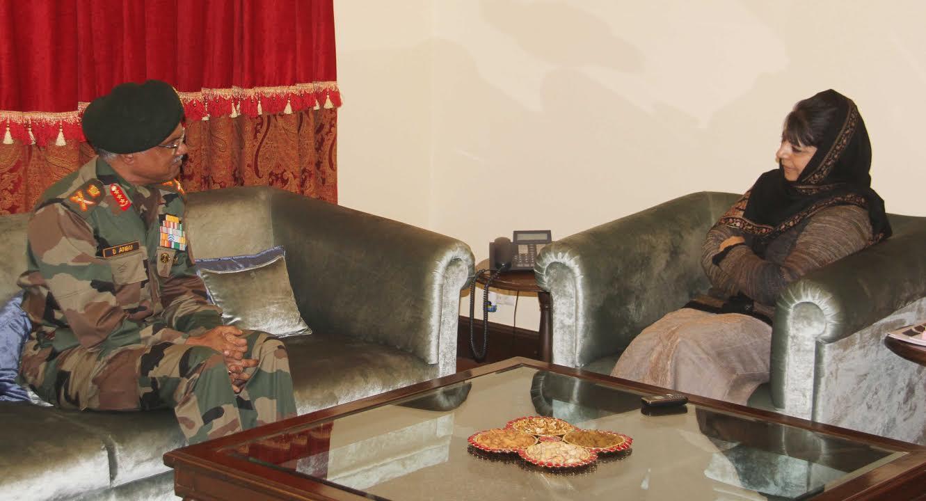 Northern Command chief calls on Mehbooba