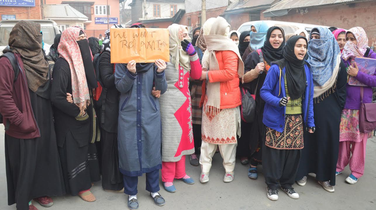 BSC Final year students hold protest