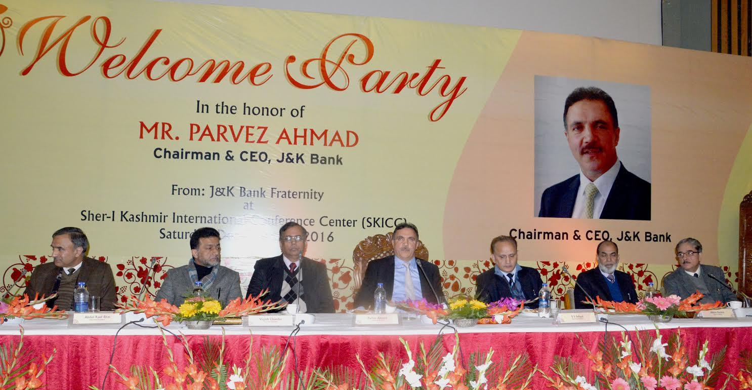 JK Bank fraternity organises welcome party for Chairman