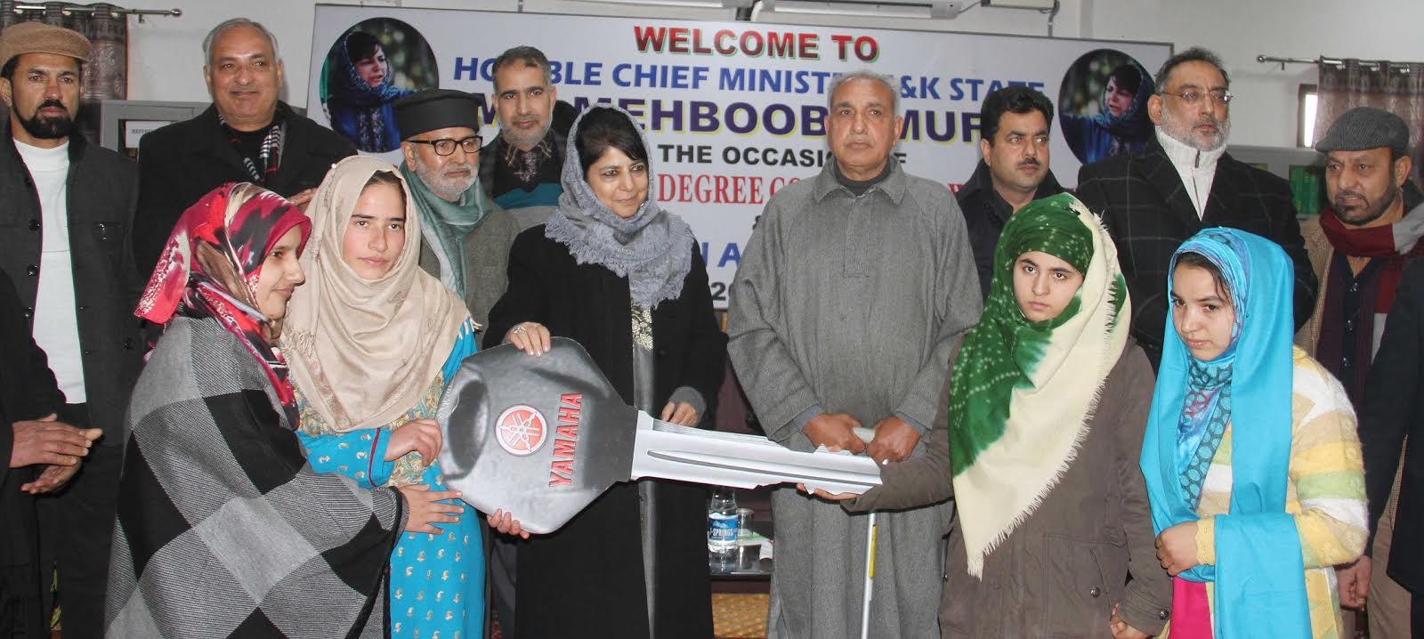 Women empowerment key to JK’s development: Mehbooba